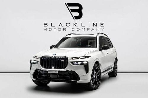 بي أم دبليو X7 M60i XDRIVE BUY NOW, PAY 2027 | THE BLACKLINE STANDARD | BMW Warranty + Service Contract, GCC, Low K