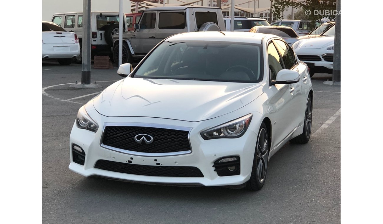 Infiniti Q50 INFINITY Q50S MODEL 2017 GCC car perfect condition full option sun roof leather seats back camera ba