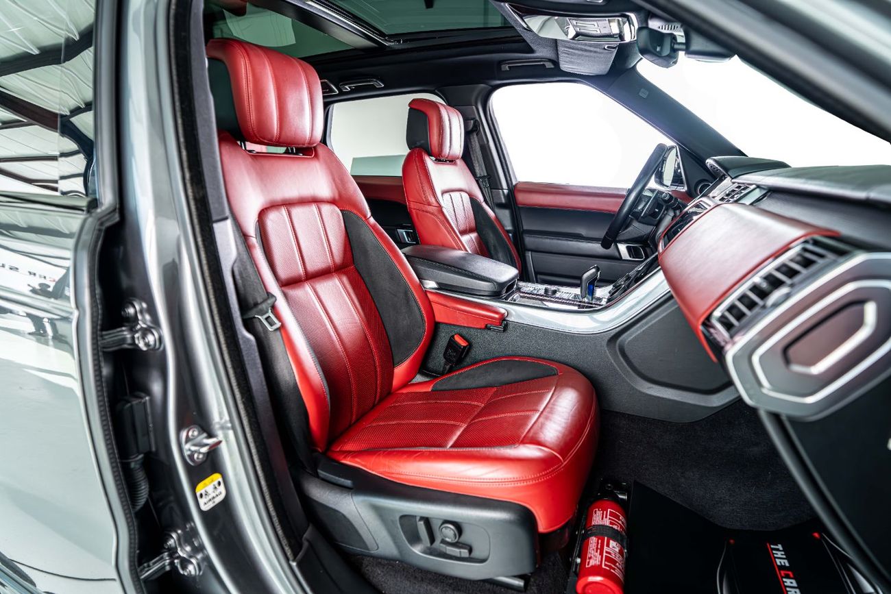 Land Rover Range Rover Sport GCC-22 Inch Rims-Black Contracting Roof-Red Interior