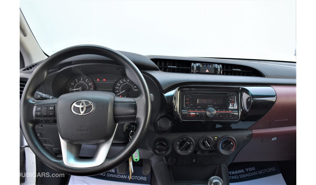 Toyota Hilux DC GLX 4WD 2.7 MANUAL 2018 GCC DEALER WARRANTY