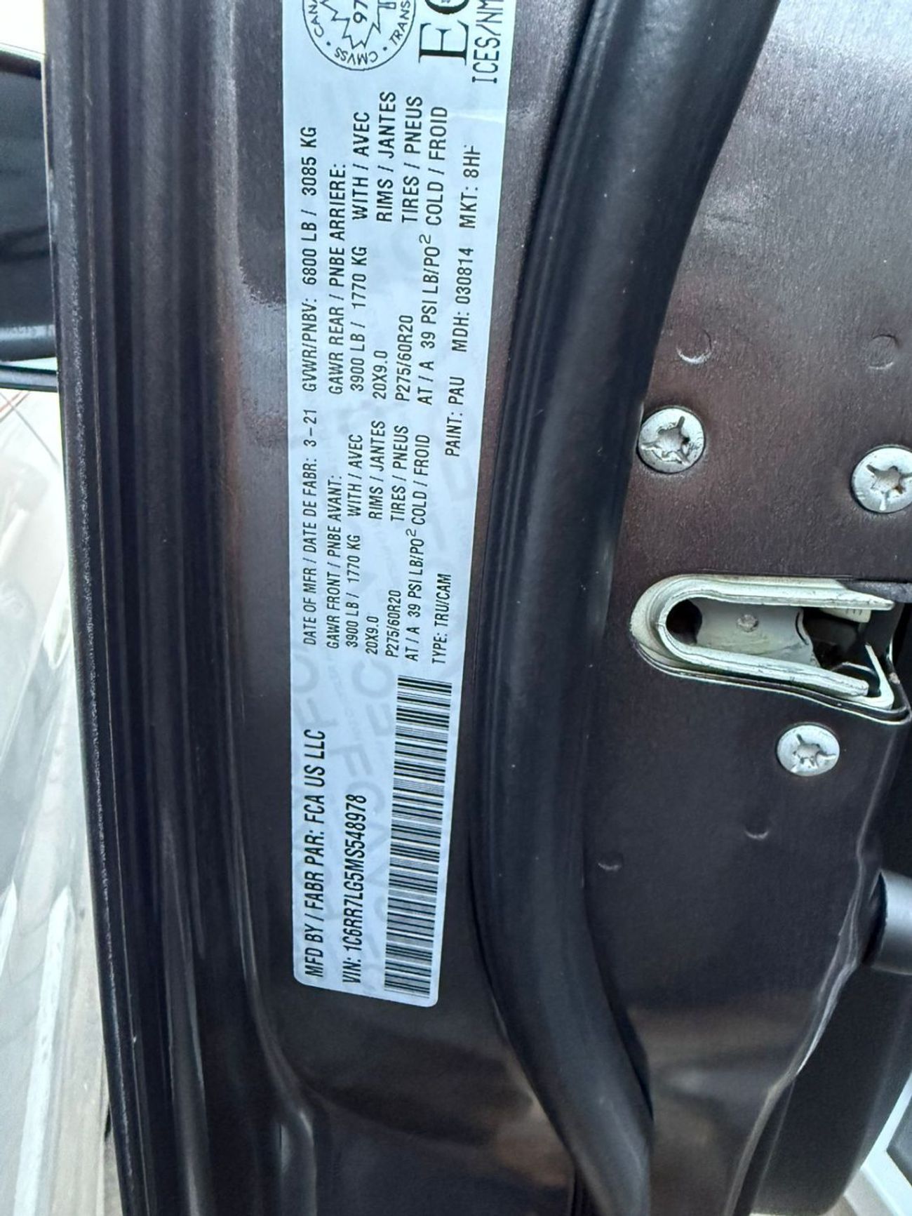 RAM 1500 2021 DODGE RAM 1500 - RABLE 4X4 | UAE PASS