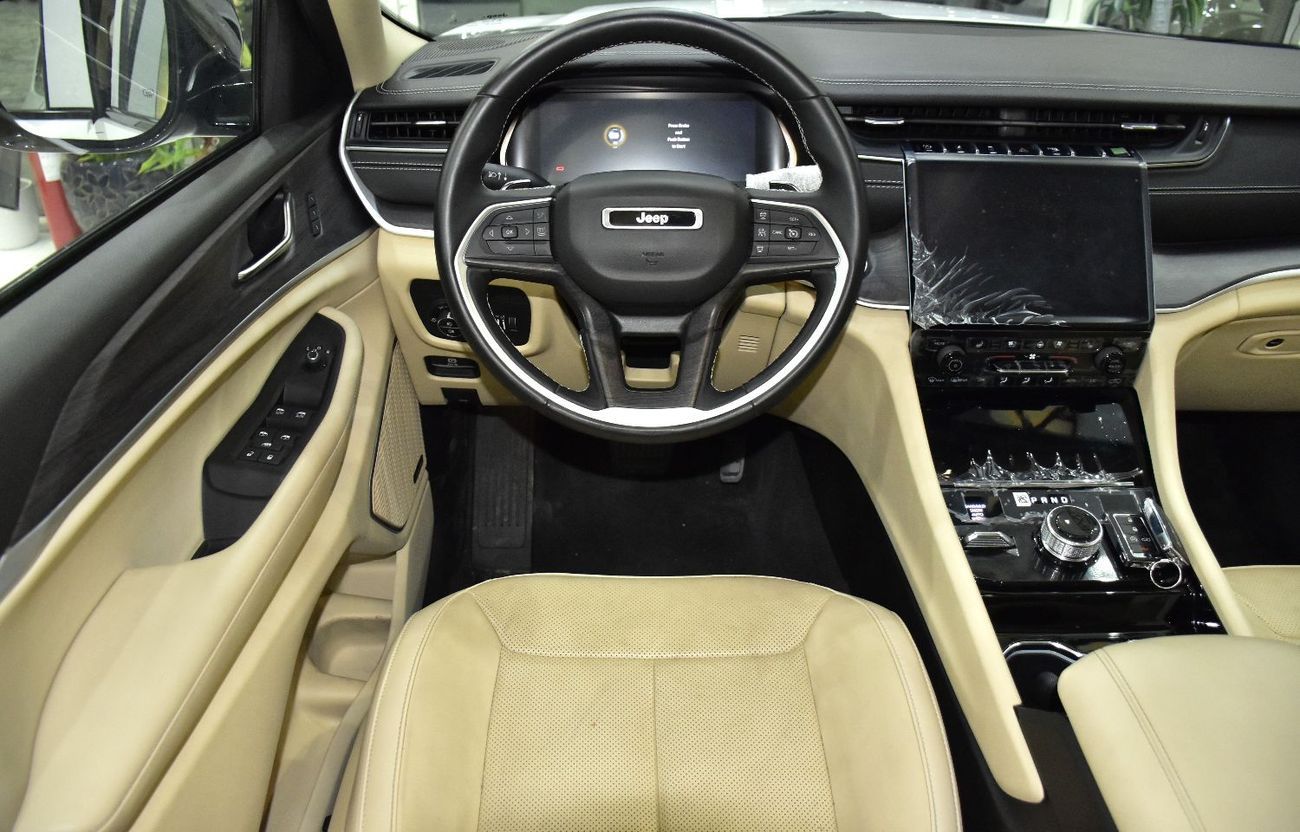 جيب جراند شيروكي EXCELLENT DEAL for our Jeep Grand Cherokee L 4x4 Limited ( 2021 Model ) in White Color GCC Specs