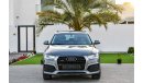 Audi Q3 35TFSI Quattro S-Line- 2016 - Under Agency Service Contract - AED 2,036 per month - 0% Downpayment