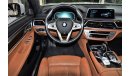 بي أم دبليو 740 ONLY 90,000KM! BMW 740Li 2016 Model! White Color GCC Specs