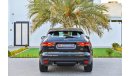 Jaguar F-Pace 2.5T | 2,526 P.M | 0% Downpayment | Full Option | Immaculate Condition