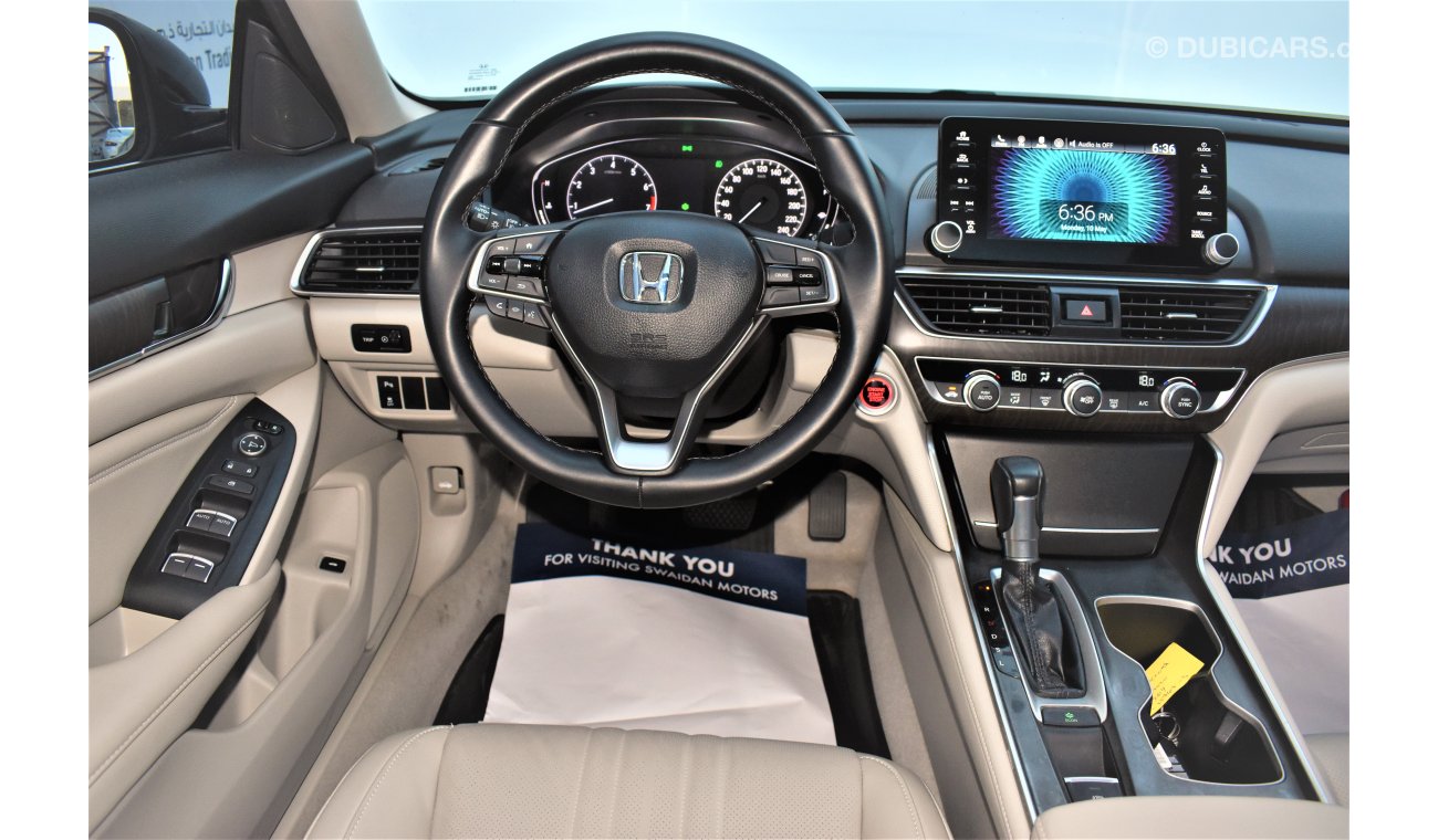 Honda Accord 1.5L EX LEATHER SEAT 2020 GCC SPECS