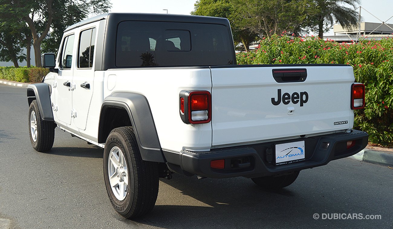 Jeep Gladiator 2020 Sport "S" 4X4, 3.6L V6 GCC, 0km with 3 Years or 100,000km Warranty