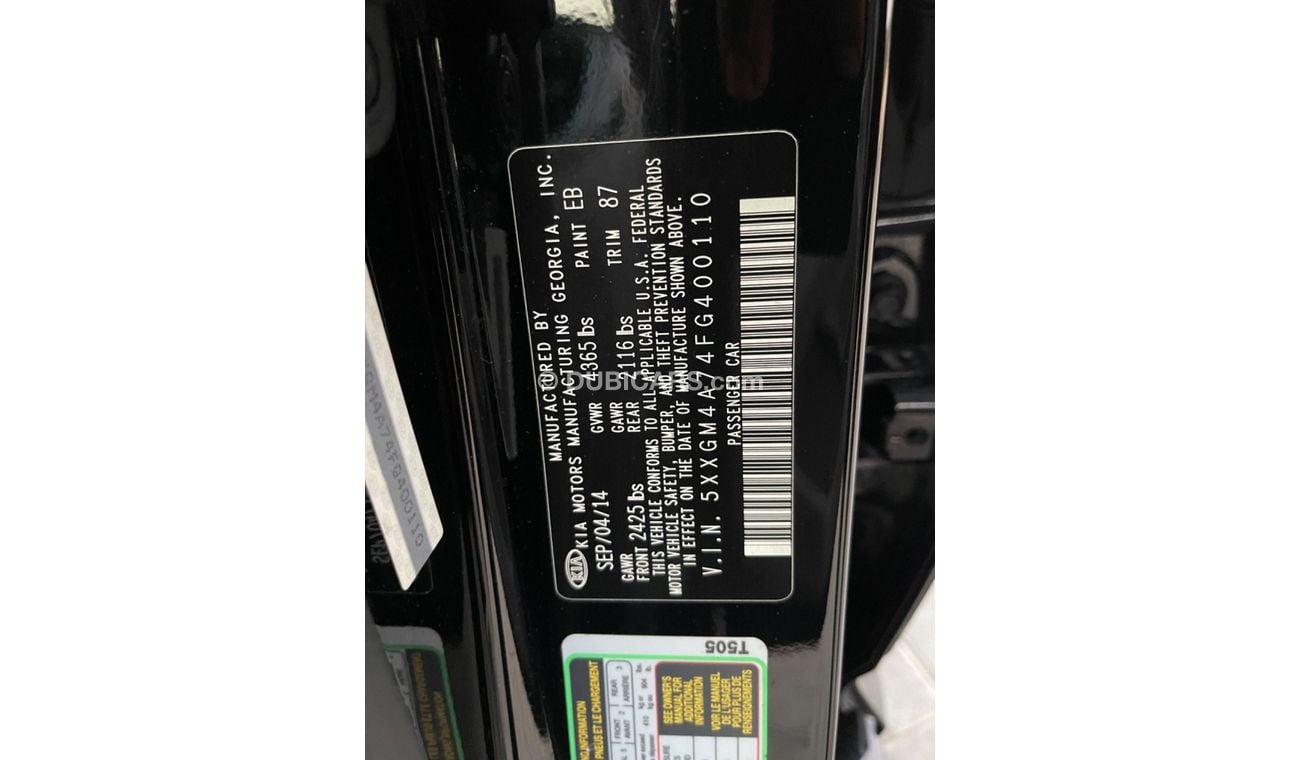 Kia Optima Kia Optima 2,4  MODEL 2015 Excellent Conditio  (USA- SPEC)  VERY GOOD CONDITION