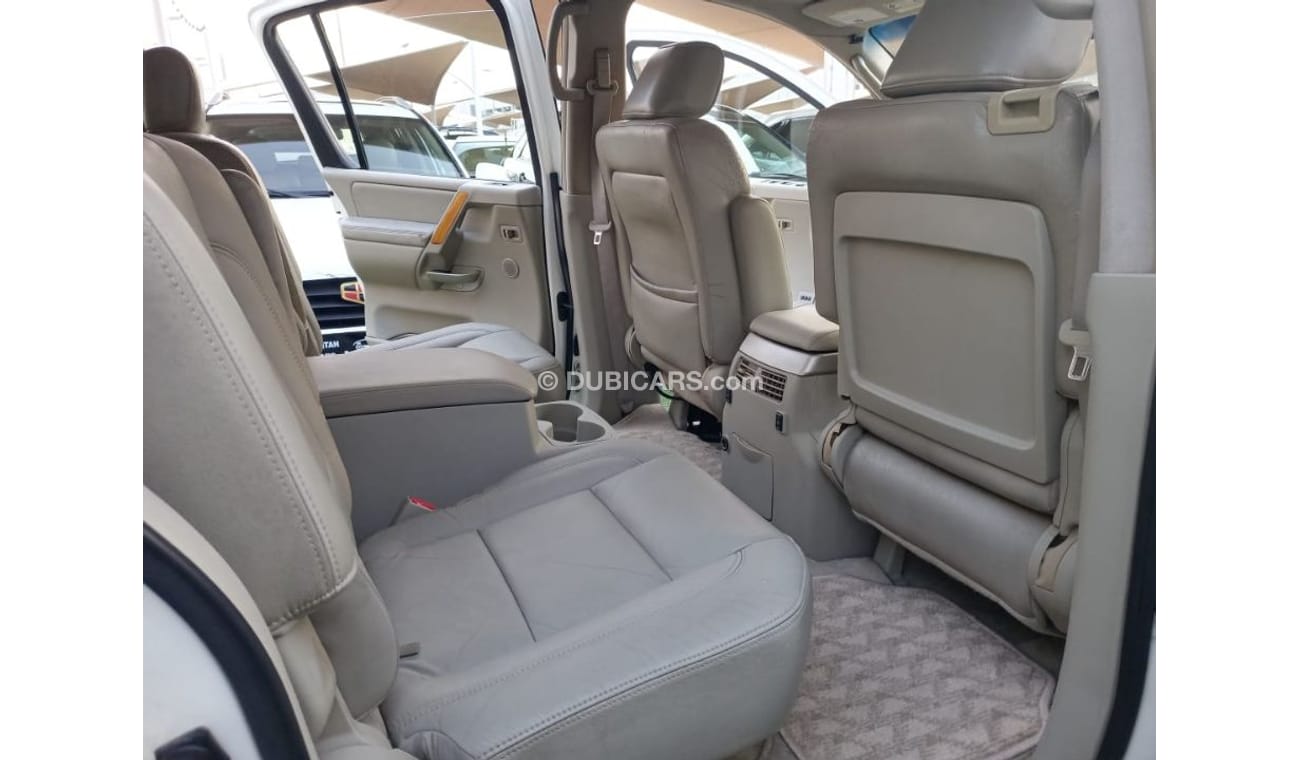 إنفينيتي QX56 خليجى موديل 2007  رقم واحد فتحه جلد رنجات حساسات بحاله ممتازه لاتحتاج لأى مصاريف