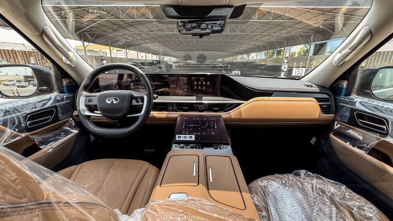 Infiniti QX80 Sensory Bench Chairs 3.5L Sensory 2025 Brand New GCC For Export Only 3.5L Twin Turbo