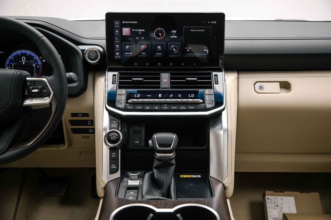 تويوتا لاند كروزر GXR 3.5L - White Inside Beige | Export Only