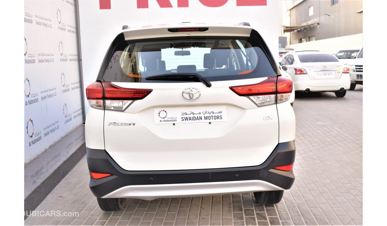 Toyota Rush 1.5L EX 7-SEATER 2019 GCC DEALER WARRANTY