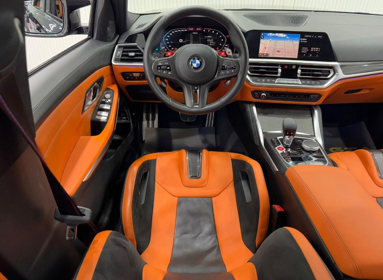 BMW M3 Competition 3.0L 2021 BMW M3 Competition G80 RWD, March 2026 BMW Warranty + Service Pack, FASH, GCC