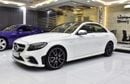 مرسيدس بنز C 200 . EXCELLENT DEAL for our Mercedes Benz C200 ( 2019 Model ) in White Color GCC Specs