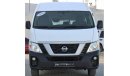 Nissan Urvan Nissan  Urvan 2019 White GCC High roof excellent condition without accident