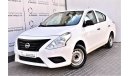 Nissan Sunny AED 479 PM | 1.5L S GCC DEALER WARRANTY