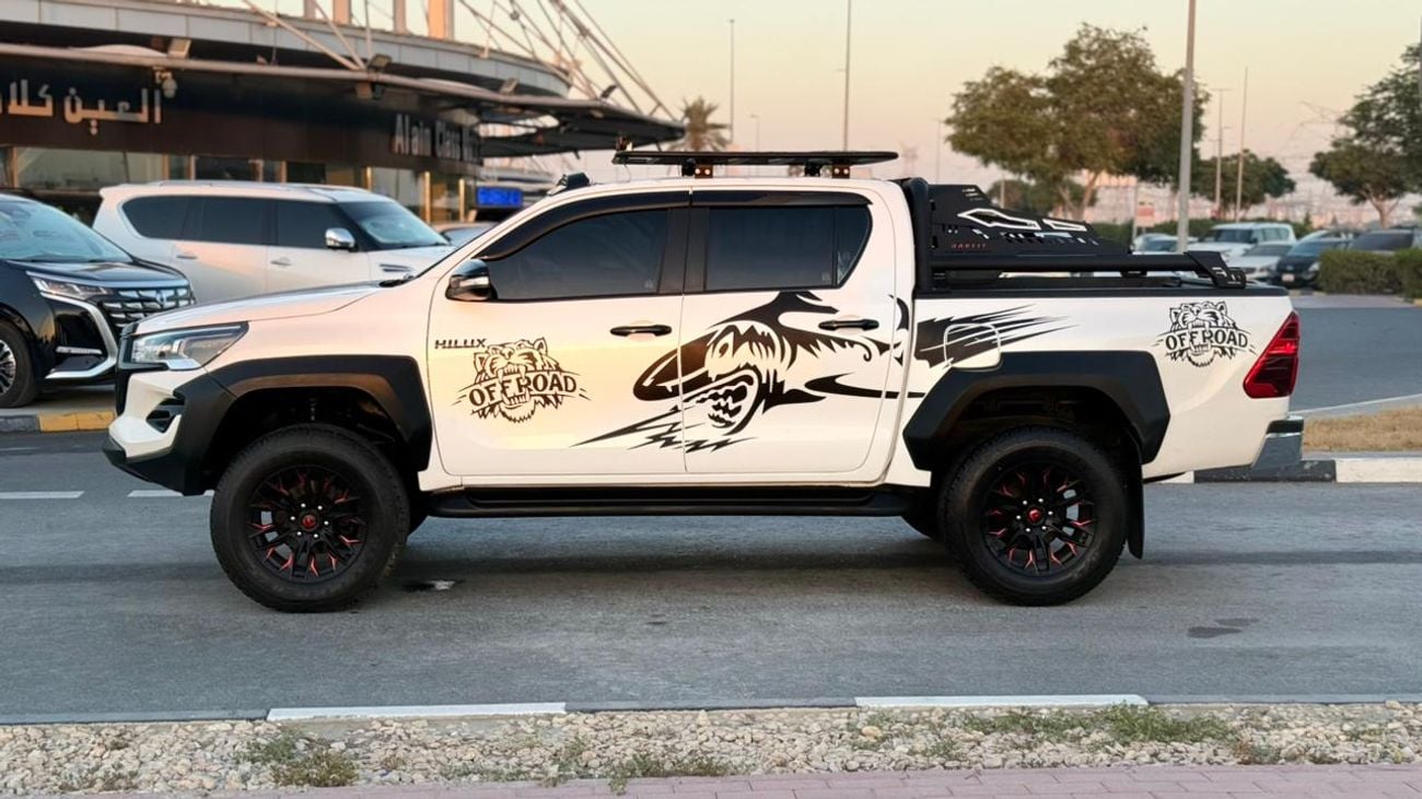 Toyota Hilux 2022 | 2.8L DIESEL | AT | RHD | GR BODY KIT INSTALLED | ROOF CARRIER WITH LED LIGHTS BAR |  ROOF MOU