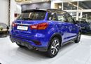 Mitsubishi ASX GLX HIGHLINE EXCELLENT DEAL for our Mitsubishi ASX 4WD ( 2019 Model ) in Blue Color GCC Specs