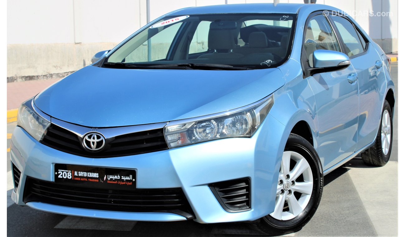 Toyota Corolla Toyota Corolla 2015 GCC in excellent condition without accidents, very clean inside and out