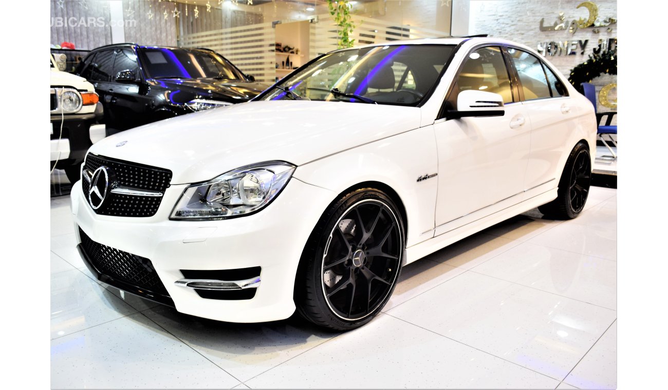 Mercedes-Benz C 300 AMG-Kit With ( C63 Emblem ) 2013 Model!! in White Color! American Specs