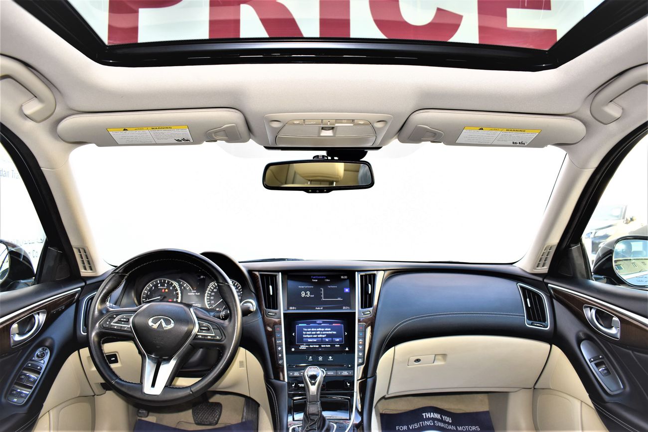 Infiniti Q50 AED 2154 PM | 3.0L LUXURY V6 GCC WARRANTY