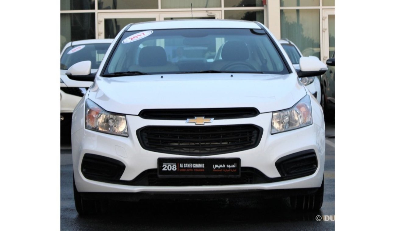 Chevrolet Cruze Chevrolet Cruze 2017, GCC, in excellent condition, without accidents, very clean from inside and out