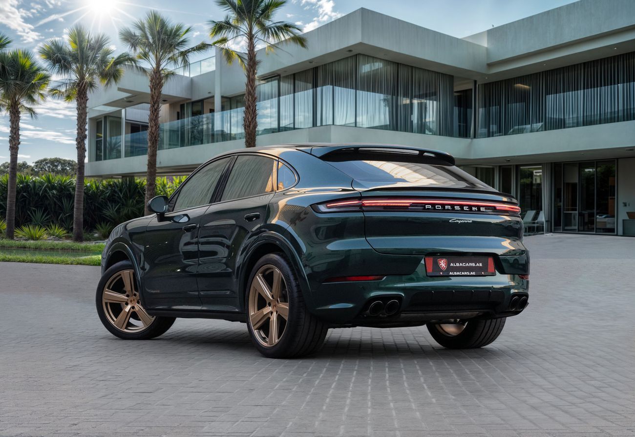 بورش كايان Cayenne Coupe | 9,107 P.M | 0% Downpayment | Special Edition | Warranty | British Racing Green