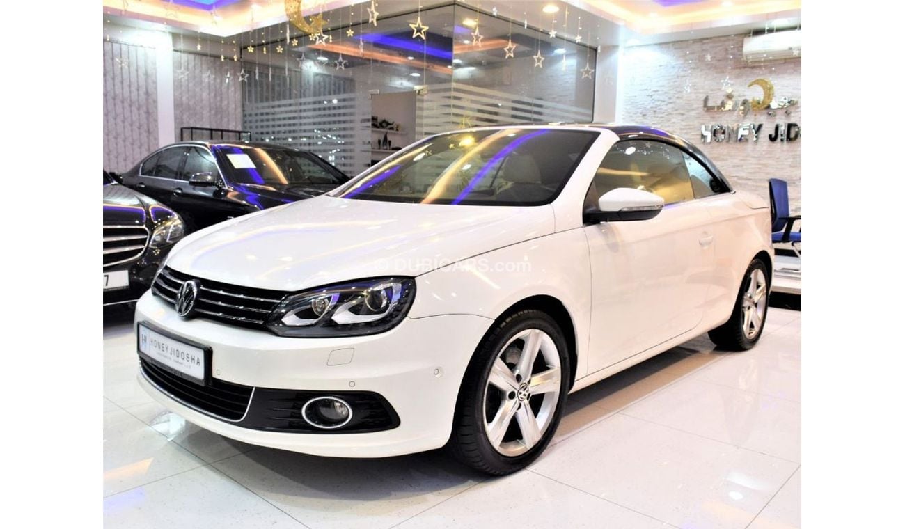 Volkswagen Eos VERY LOW MILEAGE 76000 KM! AMAZING Volkswagen EOS CONVERTIBLE 2012 Model!! in White Color! GCC Specs