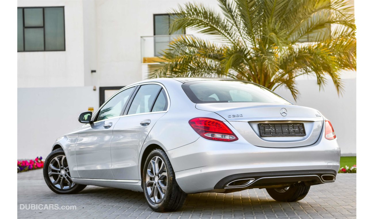 مرسيدس بنز C200 Under Warranty!  GCC - AED 2,280 P.M. AT 0% DOWNPAYMENT