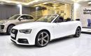 Audi A5 EXCELLENT DEAL for our Audi A5 35TFSi S-Line Convertible ( 2016 Model ) in White Color GCC Specs