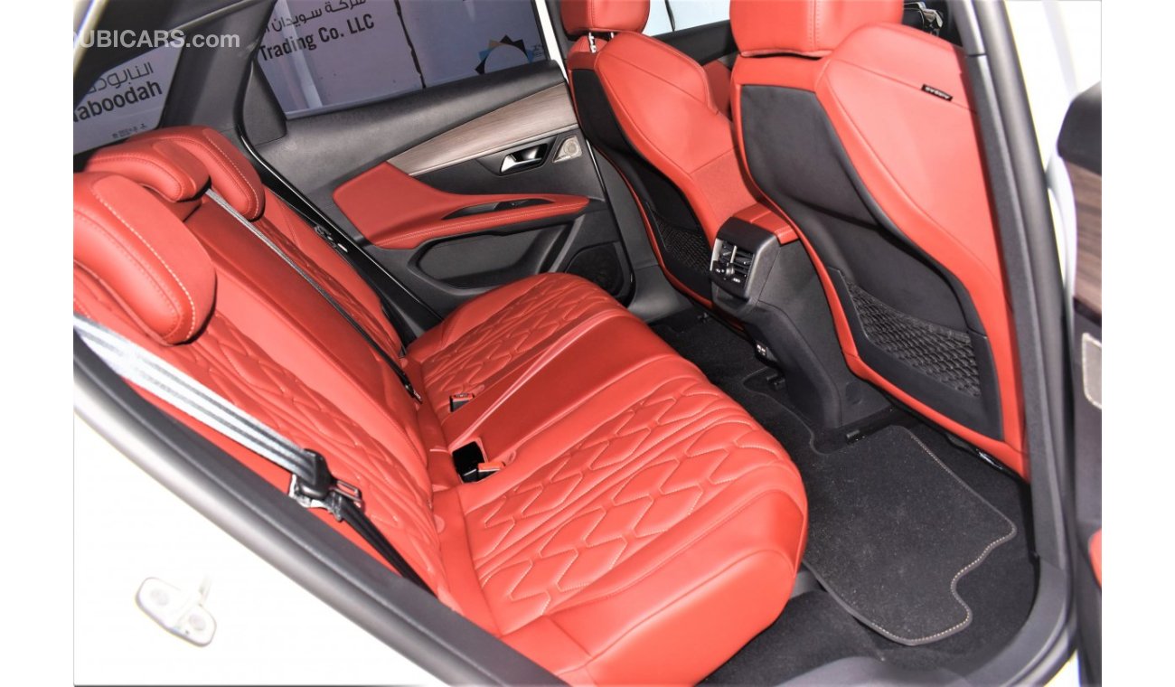 Peugeot 3008 AED 2663 PM | 1.6L GT TC 2023 GCC AGENCY WARRANTY UP TO 2027 OR 100000KM