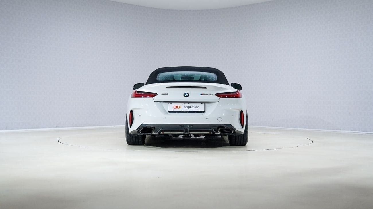 BMW Z4 M40i Roadster | AED 3,219 PM | Warranty Sept-2026 | GCC