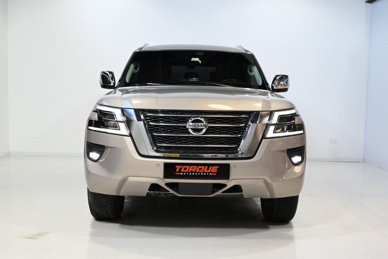 نيسان باترول SE TITANIUM 2021 Nissan Patrol SE Titanium, Al Futtaim Warranty and Service Pack, GCC