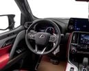 لكزس LX 700h F SPORT سيارة F-Sport موديل 2026 باللونين الأسود والأحمر (بدون نظام ركن آلي)