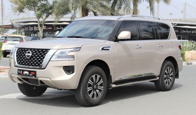Nissan Patrol SE Titanium 2022 GCC WITH AGENCY WARRANTY & SERVICE CONTRACT LOW MILEAGE IN BRAND NEW CONDITION