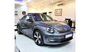 Volkswagen Beetle ONE LASTING LEGACY! ( 74,000 KM ) Volkswagen Beetle TURBO 2015 Model Grey Color GCC Specs!