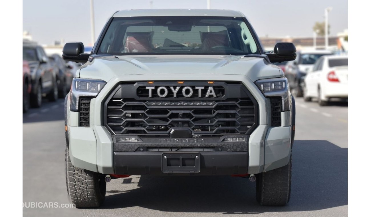 تويوتا تاندرا 2022 MODEL: TOYOTA TUNDRA TRD PRO HYBRID 3.5L (LUNAR ROCK COLOR)