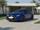 Lexus RC350 F-Sport 3.5L V6 – 311 BHP | 2019 | GCC SPECS | AED 2,180 PER MONTH