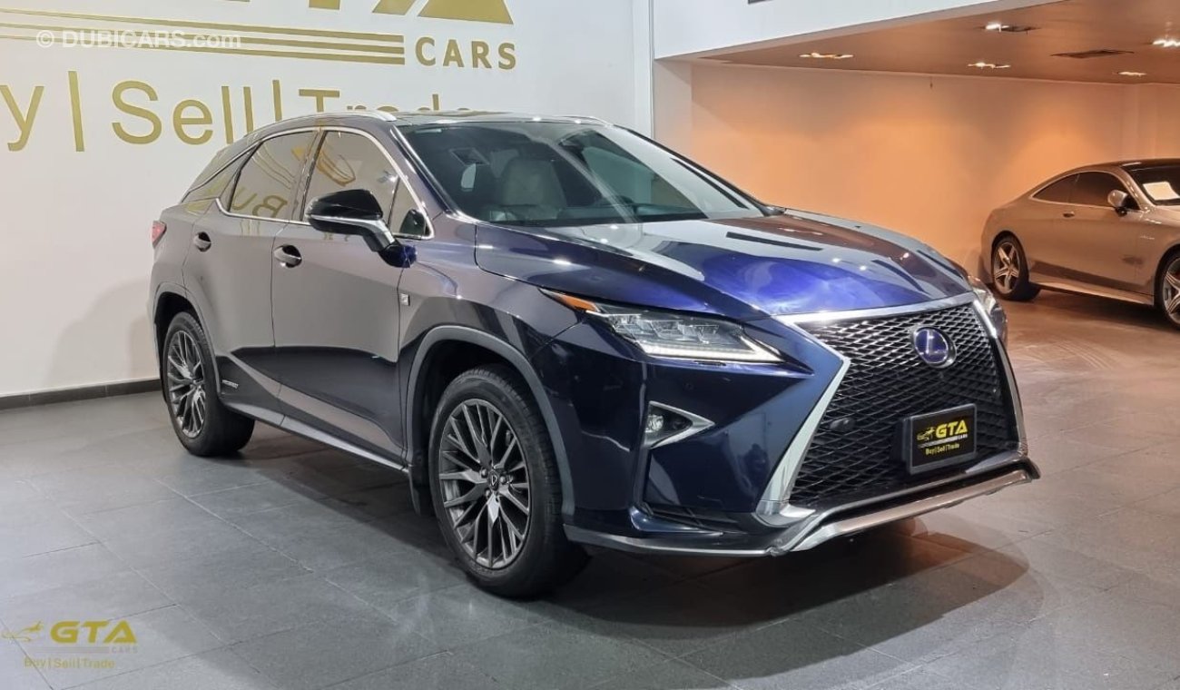 Lexus RX450h 2017 Lexus RX-450 F-Sport Hybrid, Lexus Warranty + Service, GCC