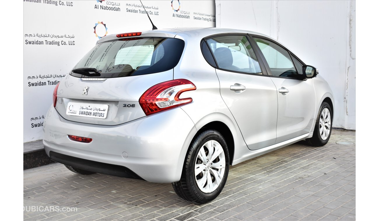 بيجو 208 1.6L ACTIVE 2015 GCC RAMADAN OFFER INSURANCE/SERVICE/WARRANTY