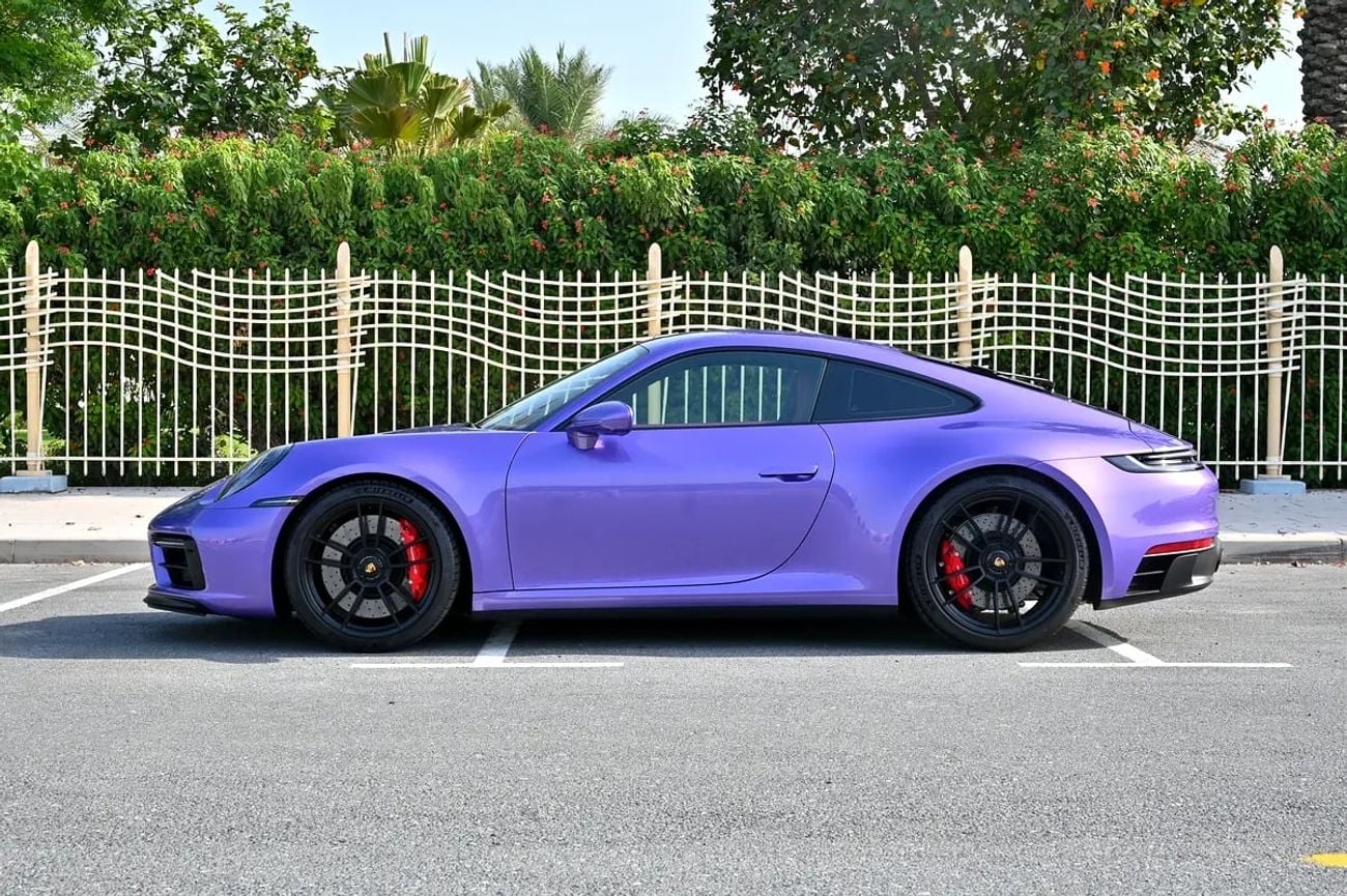 Porsche 911 CARRERA GTS Manual | Purple | 3.0L Twin-Turbo Flat-6 | 480 HP | 2,751 KM