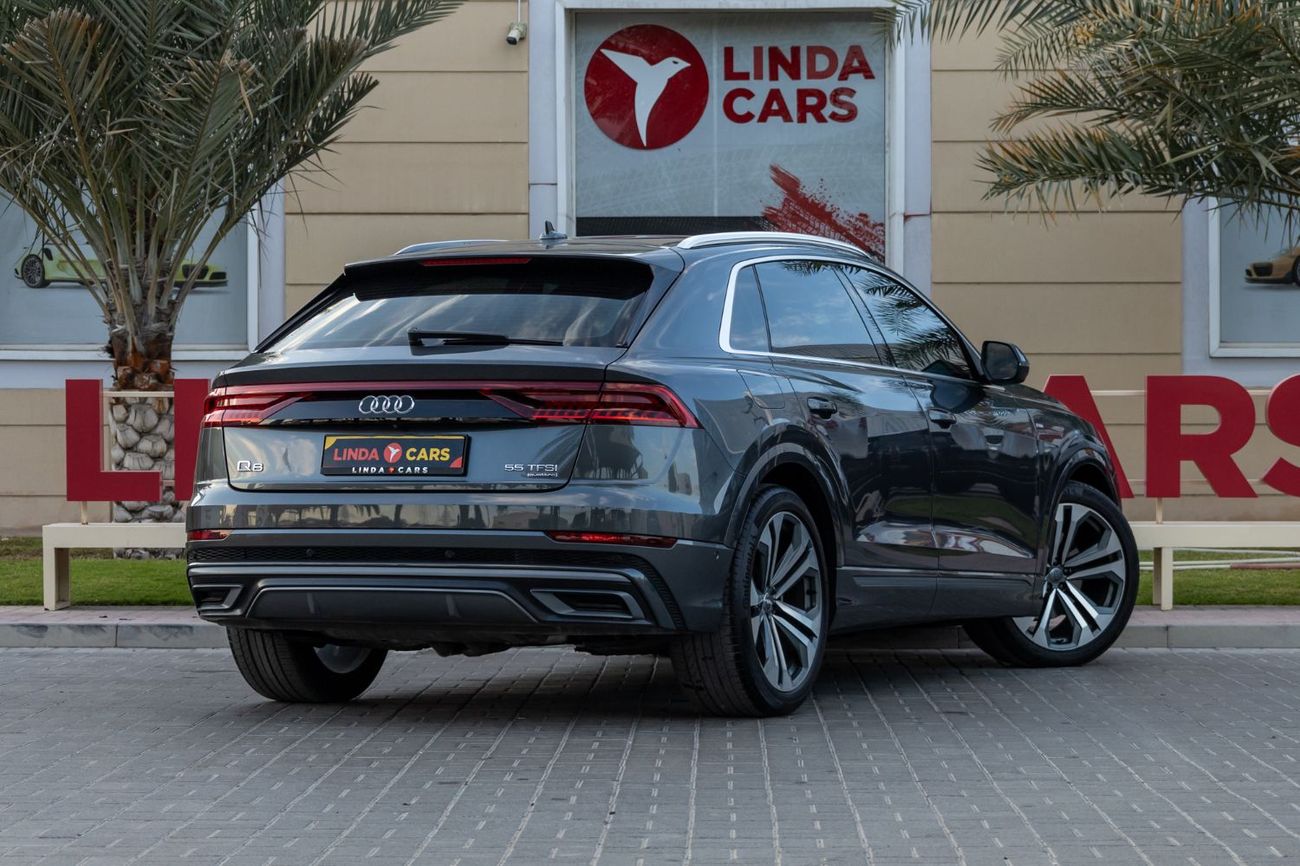 Audi Q8 55 TFSI quattro S-Line 3.0L (340 HP) Audi Q8 55TFSI Quattro S-Line 2019 GCC under Warranty with Flex
