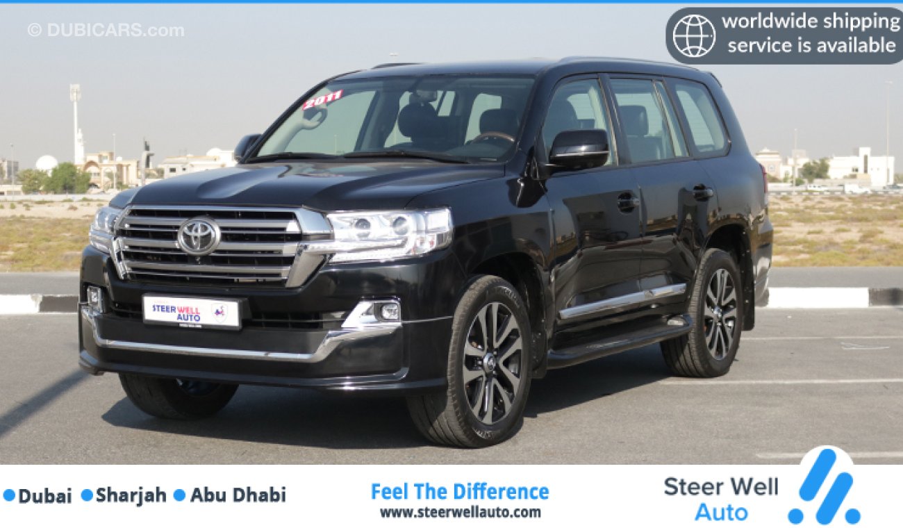 Toyota Land Cruiser GXR V6 2011 FACELIFT 2019 FULL OPTION SUV WITH GCC SPEC WORLDWIDE SHIPPING