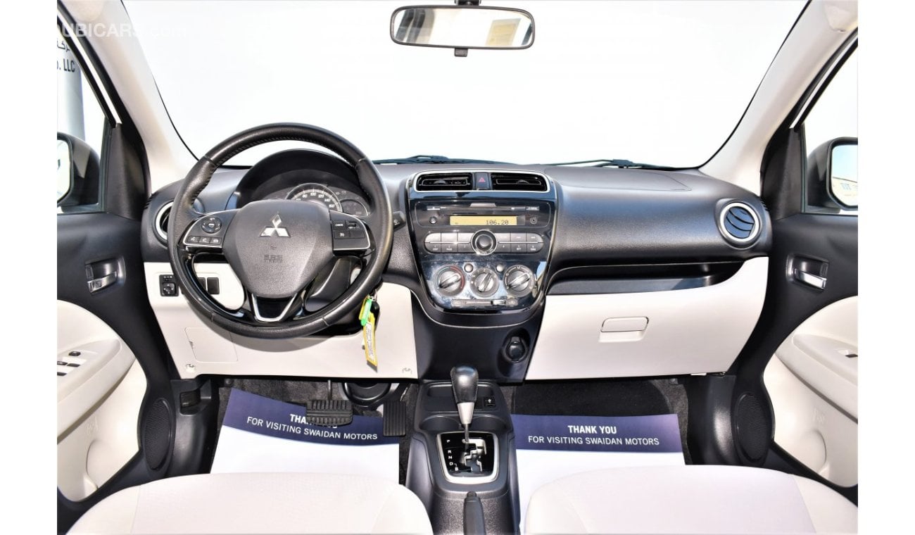 Mitsubishi Attrage AED 723 PM | 1.2L GLX GCC WARRANTY