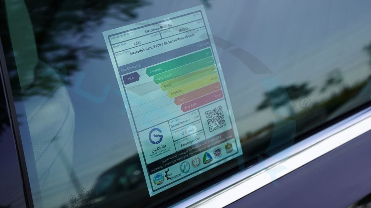 Mercedes-Benz E200 (For Export , НА ЭКСПОРТ) AMG EQ Boost 2.0L RWD 2026 GCC Без пробега