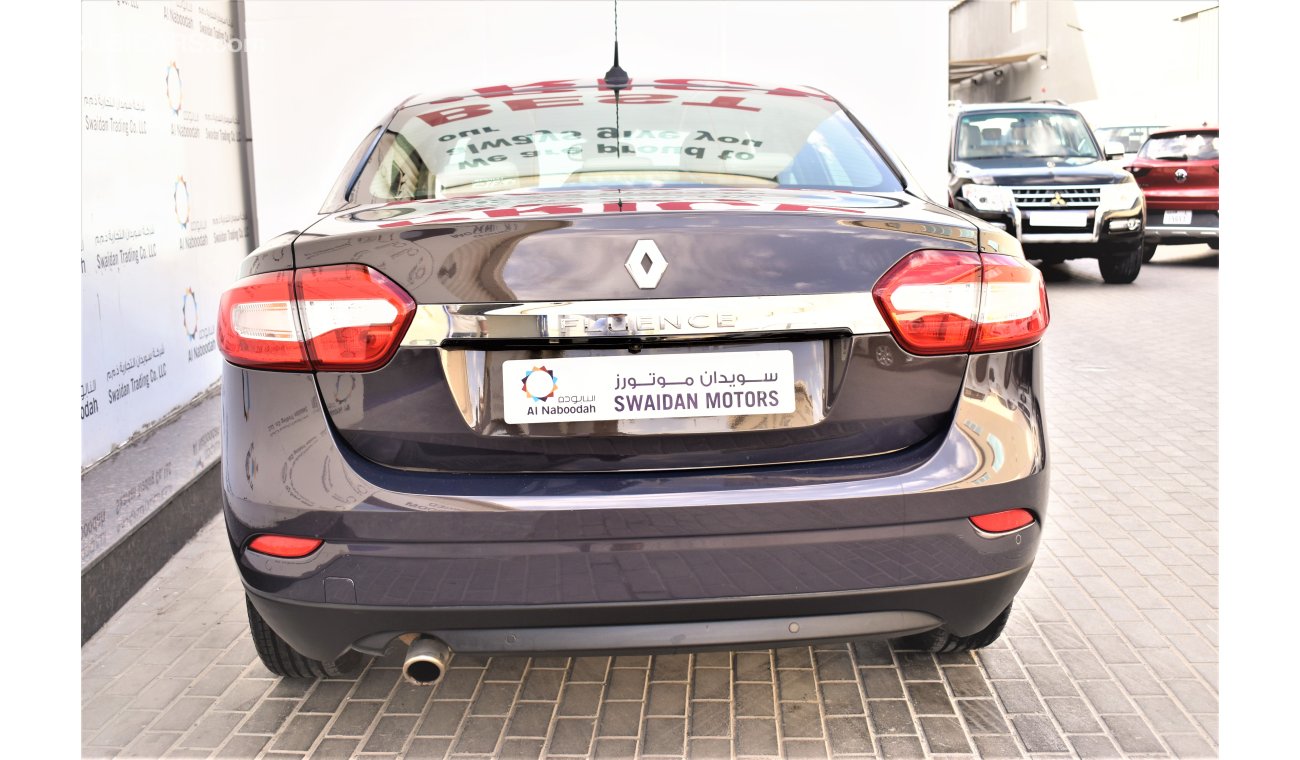 Renault Fluence AED 820 PM | 0% DP |  2.0L LE FULL OPTION GCC WARRANTY
