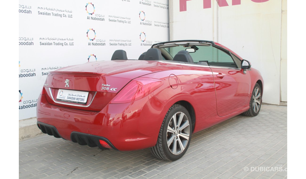 Peugeot 308 CC 1.6L TURBO 2014 MODEL 2 DOOR CONVERTIBLE