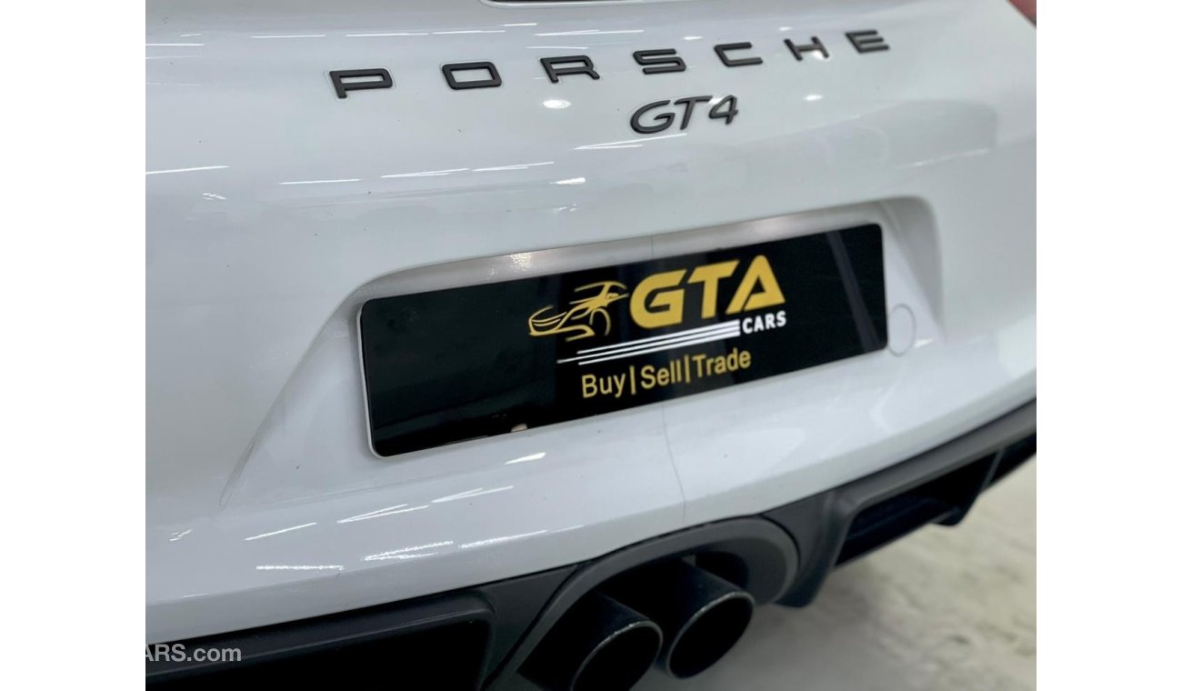 Porsche Cayman GT4 2016 Porsche Cayman GT4, Porsche Warranty-Full Service History, GCC