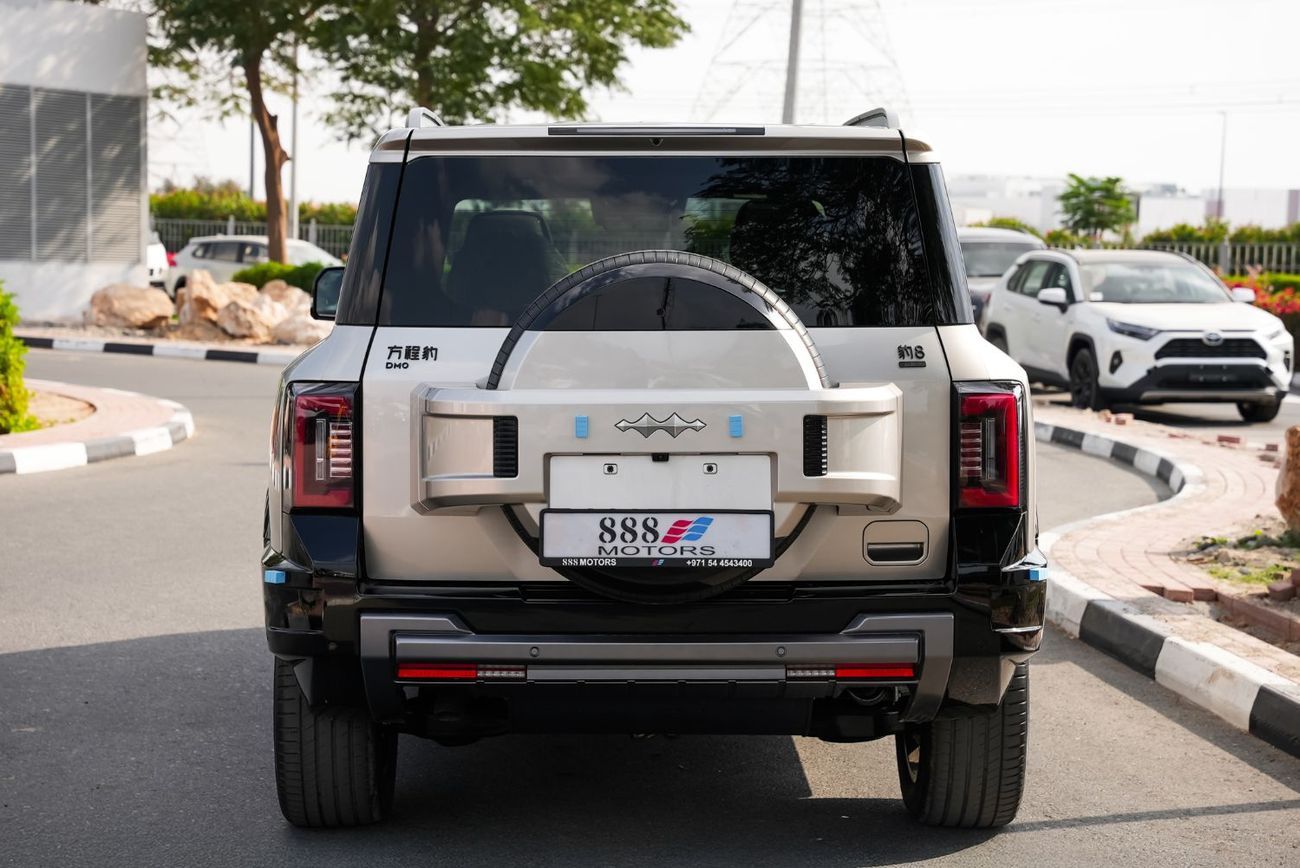 بي واي دي ليوبارد 8 2025 Leopard 8  NEW Flagship 5-seates AWD Gold in White 0Km