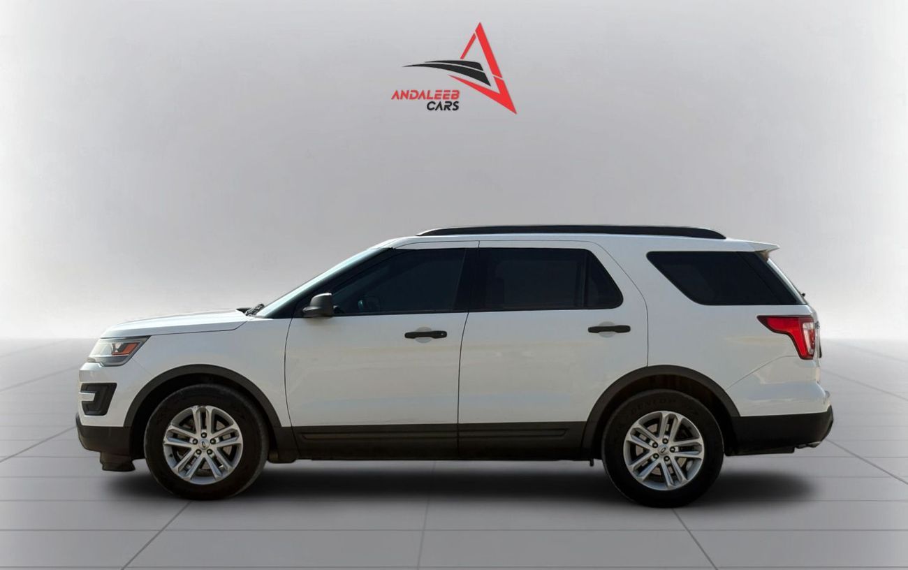 Ford Explorer FWD 3.5L V6 A/T | 2016 | GCC SPECS | WHITE EXTERIOR | AED 870 per month